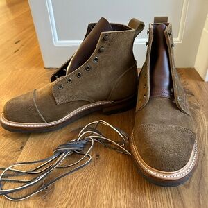 Truman Boot Co. Men's Brown Suede Lace-Up Boots - 8.5